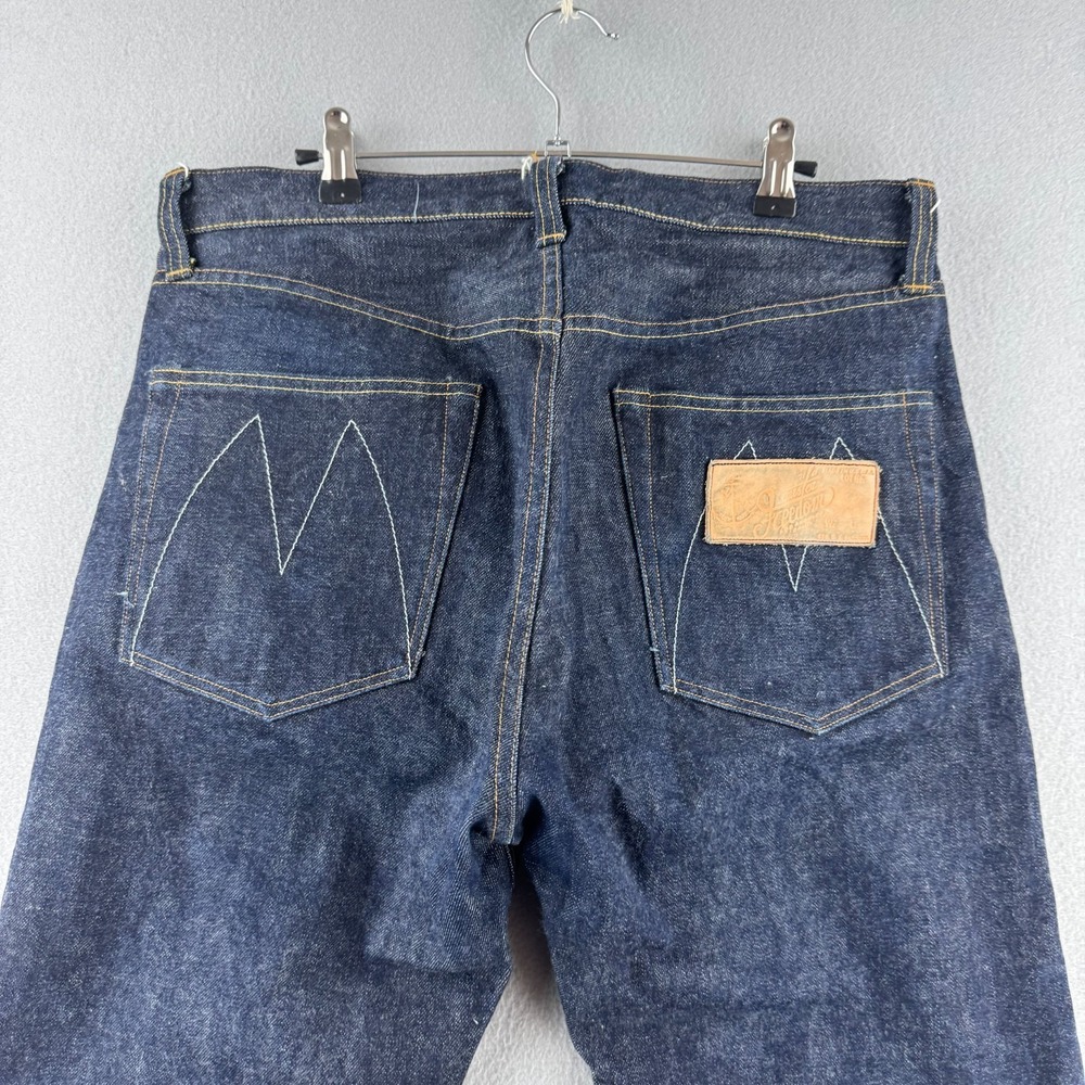 MISTER FREEDOM Jeans Mens 34 (Fits 33x29) Raw Selvedge Denim Straight USA